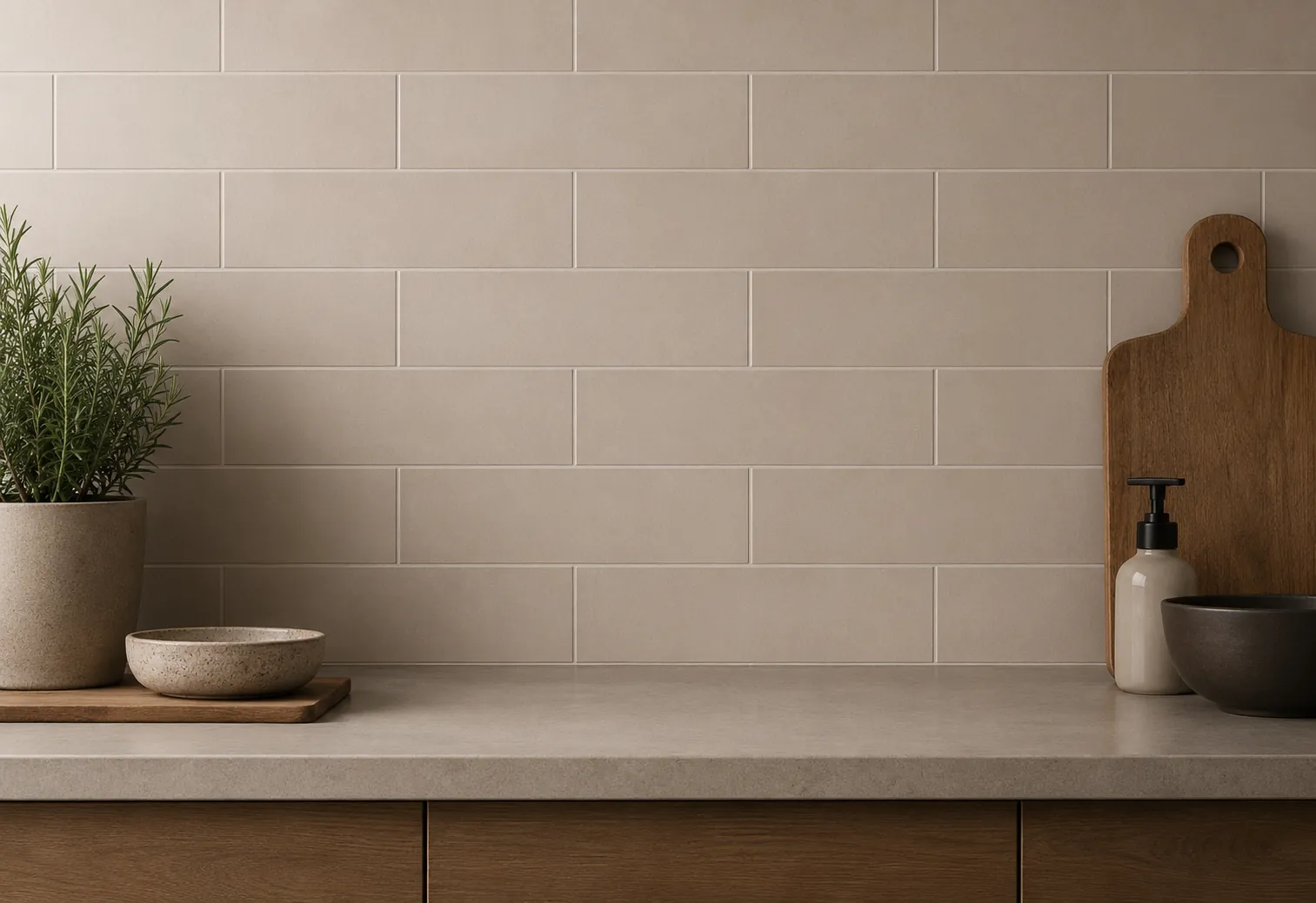 Kitchen Clay 7.5x30, warm wit handvormlook keramische tegel met glans afwerking